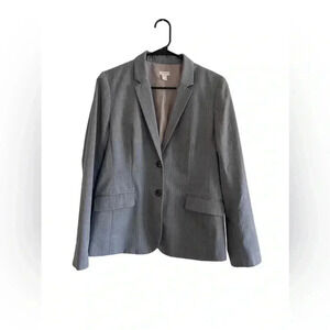 J.CREW GREY 2 BUTTON FRONT BLAZER SIZE 10